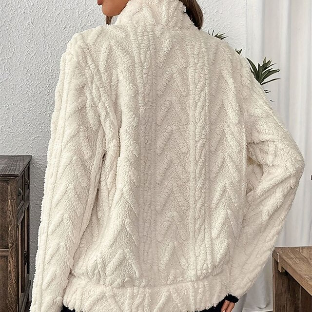 Maglione invernale con zip